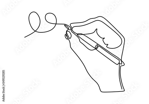 Continuous one line drawing...