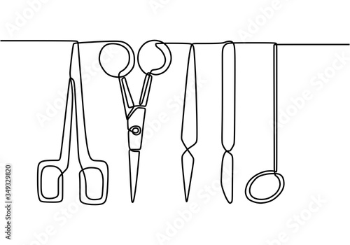 One continuous drawn line o...