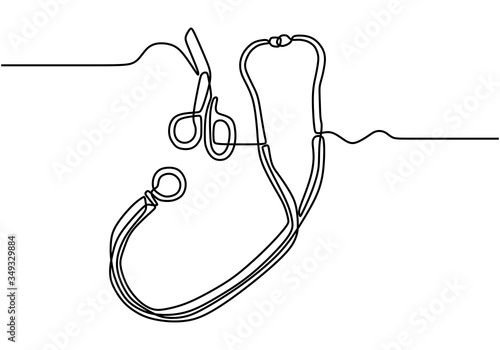 One single line drawing of ...