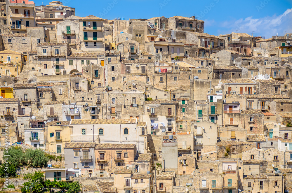 panoramic view of Modica, Sicily