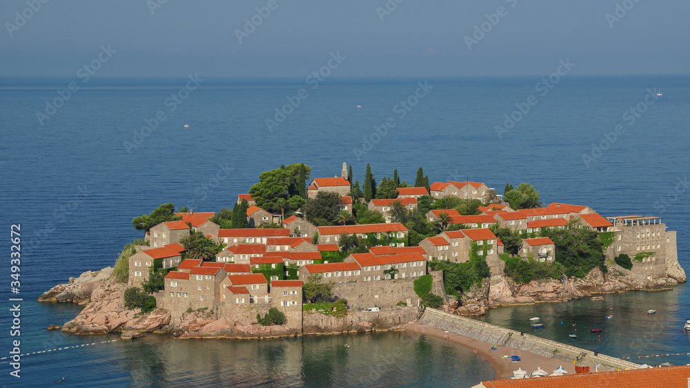 Sveti Stefan, small islet and resort in Montenegro.