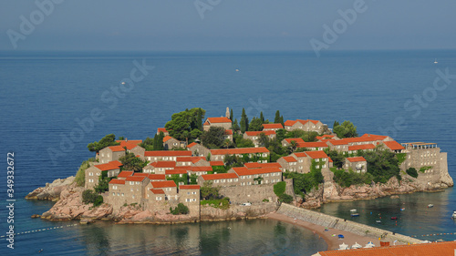 Sveti Stefan, small islet and resort in Montenegro.