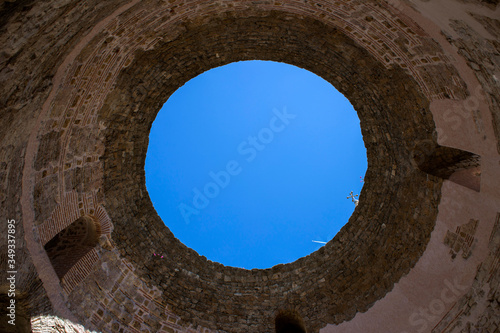 View from Vestibil in Split, Croatia photo