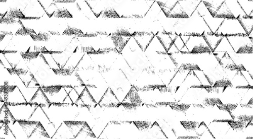 Rough texture. Worn down wallpaper pattern design. Broken plaster grunge damask effect. Distressed overlay texture design. Vector illustration. Eps10.