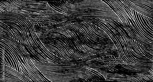 Rough texture. Worn down wallpaper pattern design. Broken plaster grunge damask effect. Distressed overlay texture design. Vector illustration. Eps10.