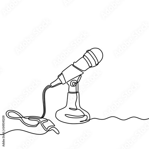 Continuous line drawing of ...