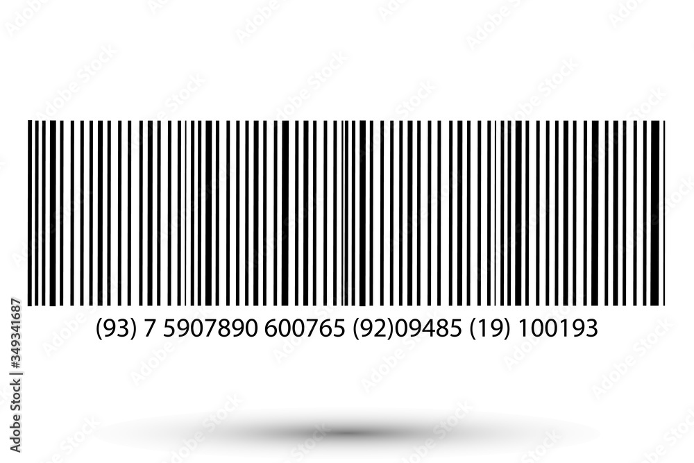 Realistic bar code icon. A modern simple flat barcode. Marketing, the concept of the Internet. Realistic bar code icon. A modern simple flat barcode. Marketing, the concept of the Internet.