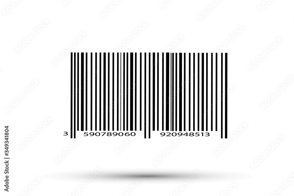 Realistic bar code icon. A modern simple flat barcode. Marketing, the concept of the Internet. Realistic bar code icon. A modern simple flat barcode. Marketing, the concept of the Internet.