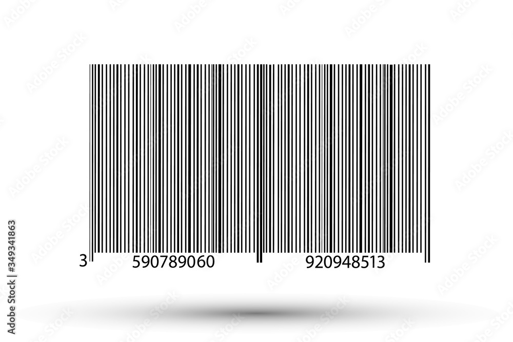 Realistic bar code icon. A modern simple flat barcode. Marketing, the concept of the Internet. Realistic bar code icon. A modern simple flat barcode. Marketing, the concept of the Internet.