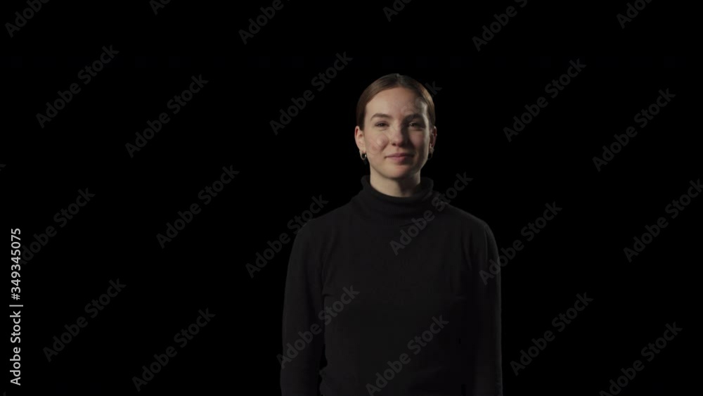 Caucasian woman giving the thumbs up and smiling. Transparent isolated alpha channel background. Caucasian woman giving the thumbs up and smiling. Transparent isolated alpha channel background.