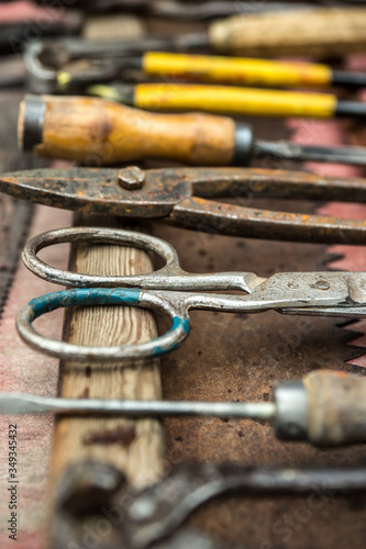 Vintage set of hand tools