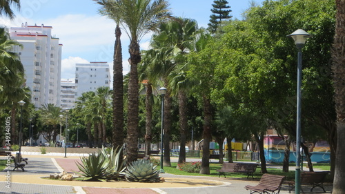 parks, city of children in spain, in the mediterranean