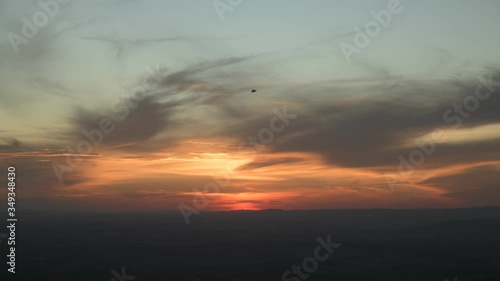 Cloudy Sky at Sunset in the Mountains in Brazil
