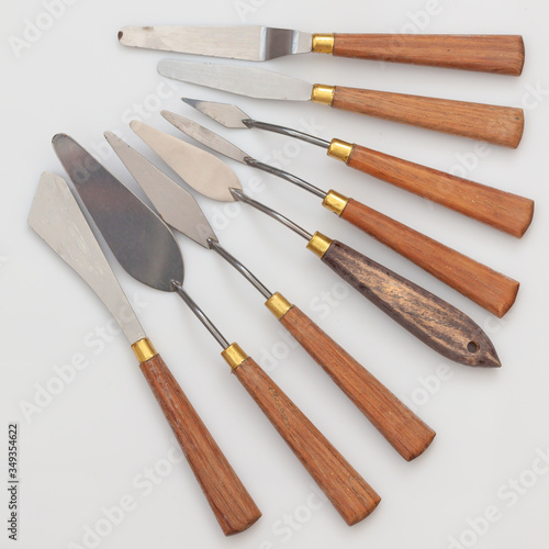 set os spatulas for oil or acrylic  painting 