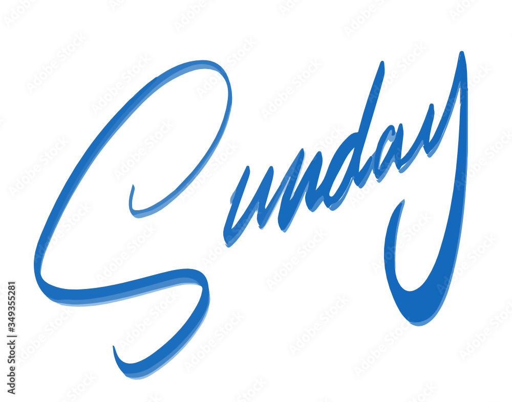 Naklejka premium Sunday