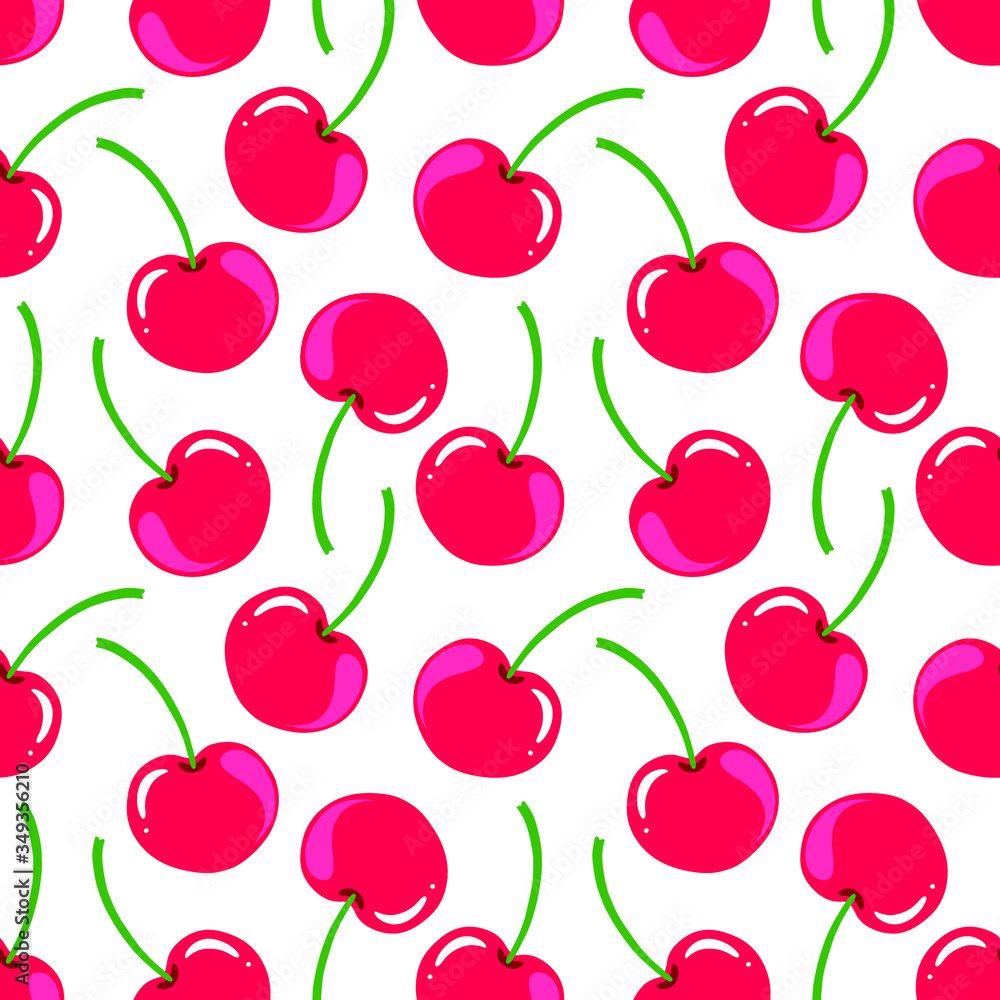 Cherry. Pattern element. Vector illustration. Cherry. Pattern element. Vector illustration.