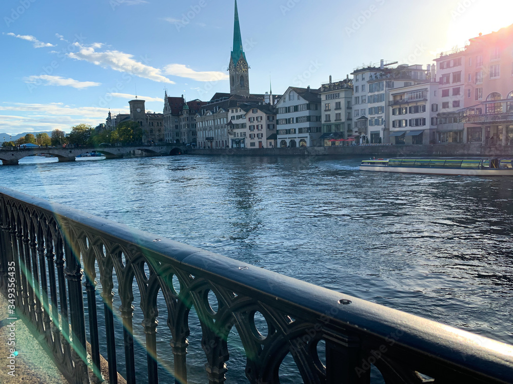 River in Zurich Switzerland 