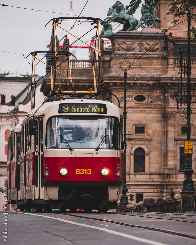 tram in Prague 