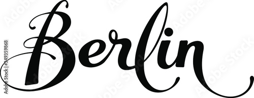 Berlin - custom calligraphy text