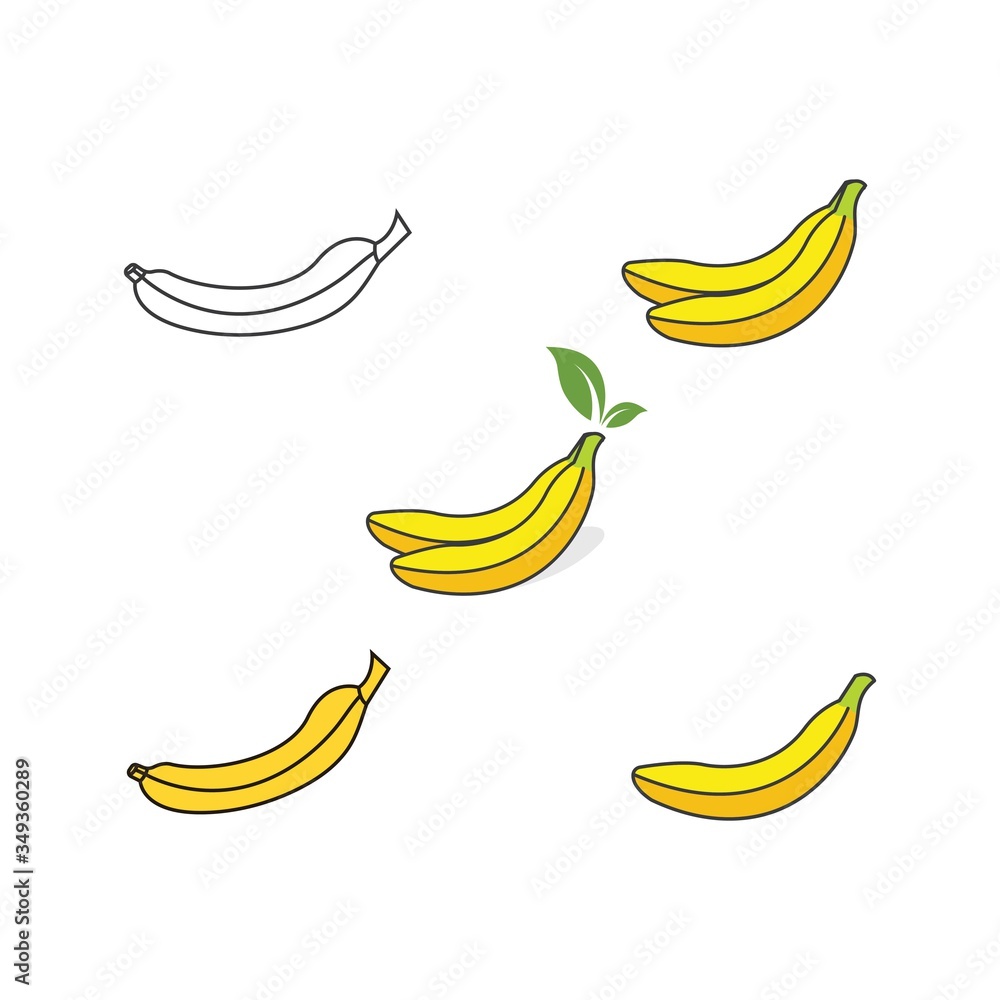banana icon vector illustration design banana icon vector illustration design