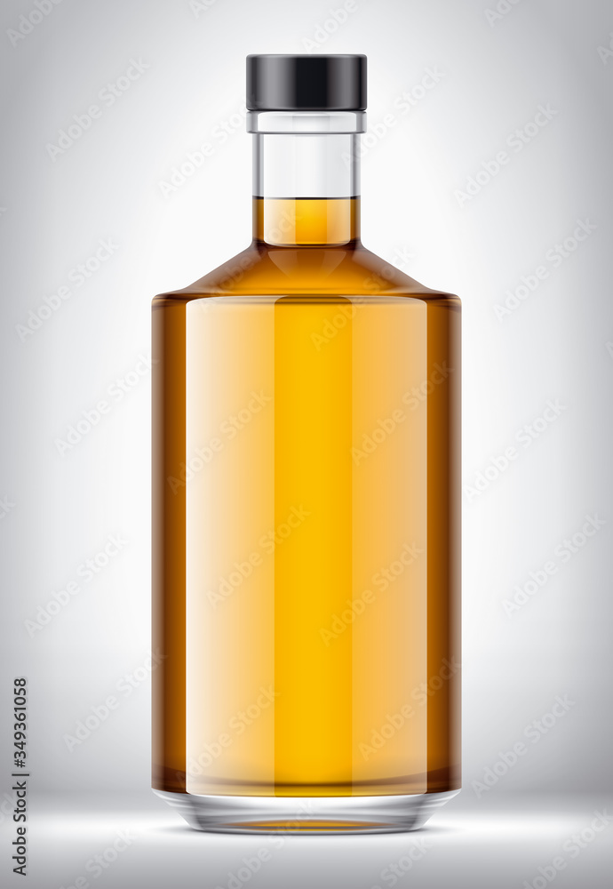 Glass bottle on Background. Transparent version with Drinks. Glass bottle on Background. Transparent version with Drinks.