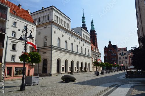 Legnica-stare miasto latem/Legnica-the old town in summer, Lower Silesia, Poland