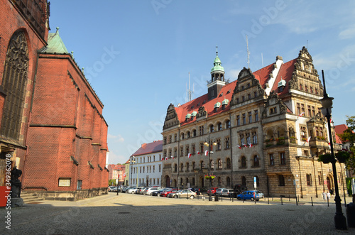 Legnica-stare miasto latem/Legnica-the old town in summer, Lower Silesia, Poland