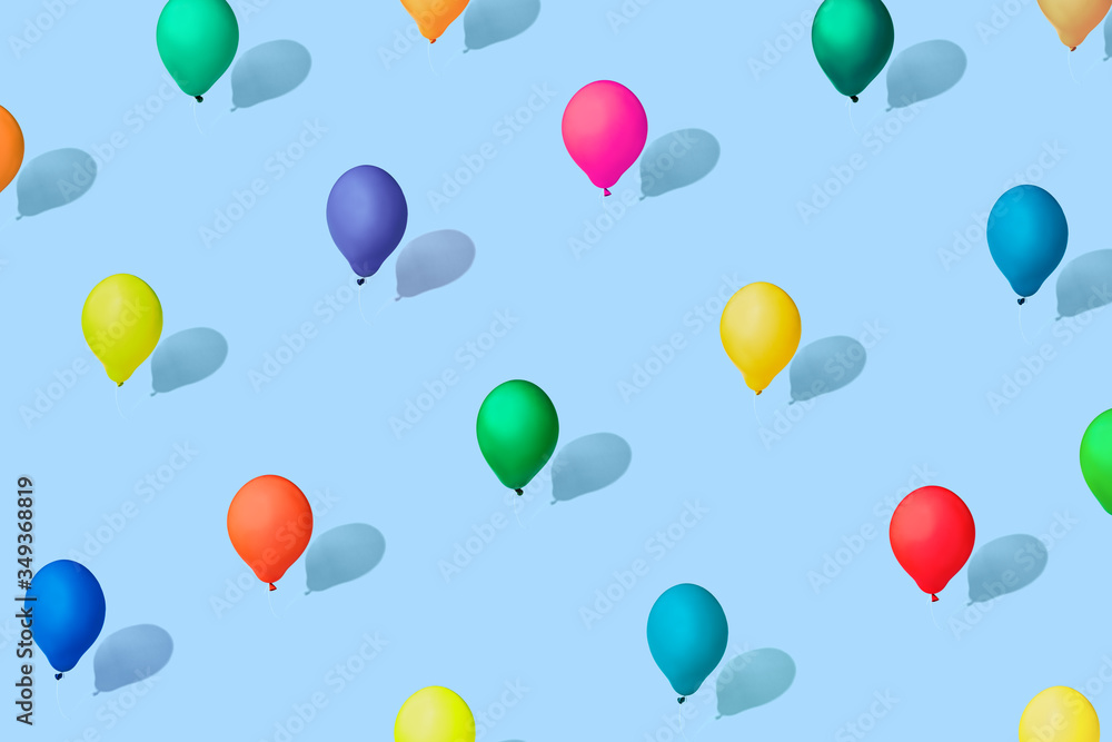 Multicolored balloons as a symbol of heterogeneity of society. modern isometric style. the concept of a heterogeneous society Multicolored balloons as a symbol of heterogeneity of society. modern isometric style. the concept of a heterogeneous society