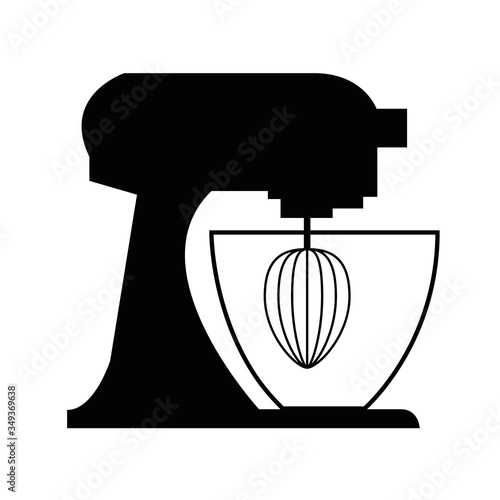 Stand mixer food blender with whisker