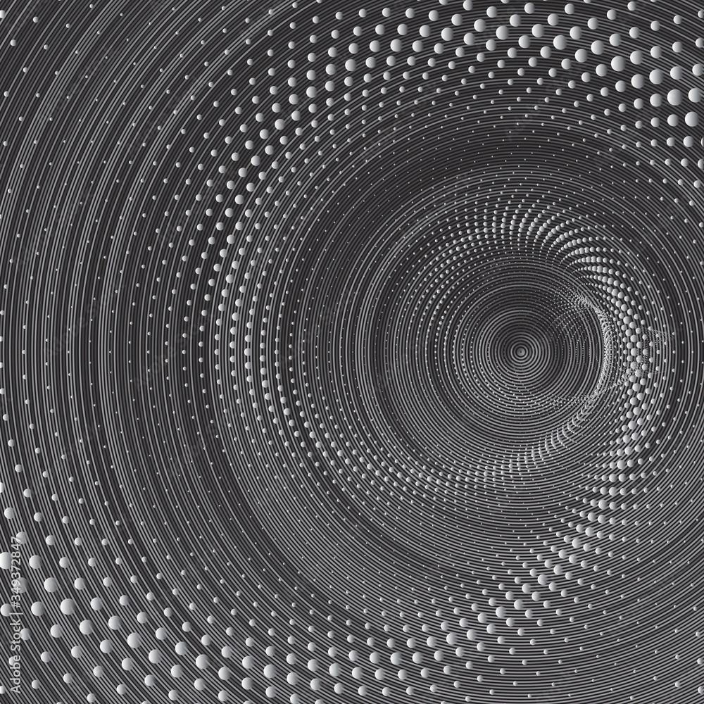 Dotted Halftone Vector Spiral Pattern or Texture Dotted Halftone Vector Spiral Pattern or Texture