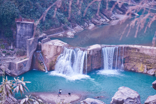 siddha baba temple falls in the fall photo