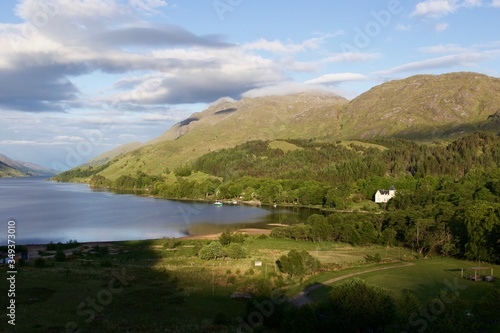 lake in the mountains, Scotland 