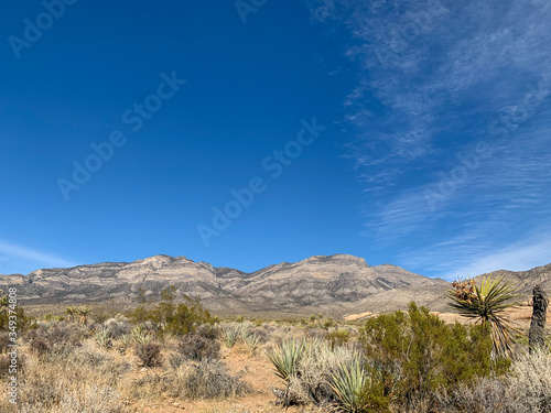 Mountains in Nevada near Las Vegas USA