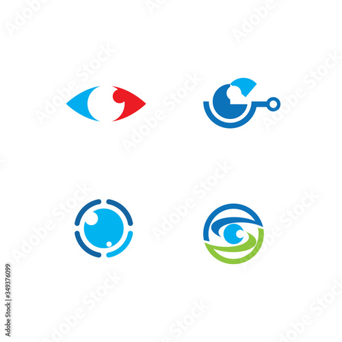Set Eye Care vector logo