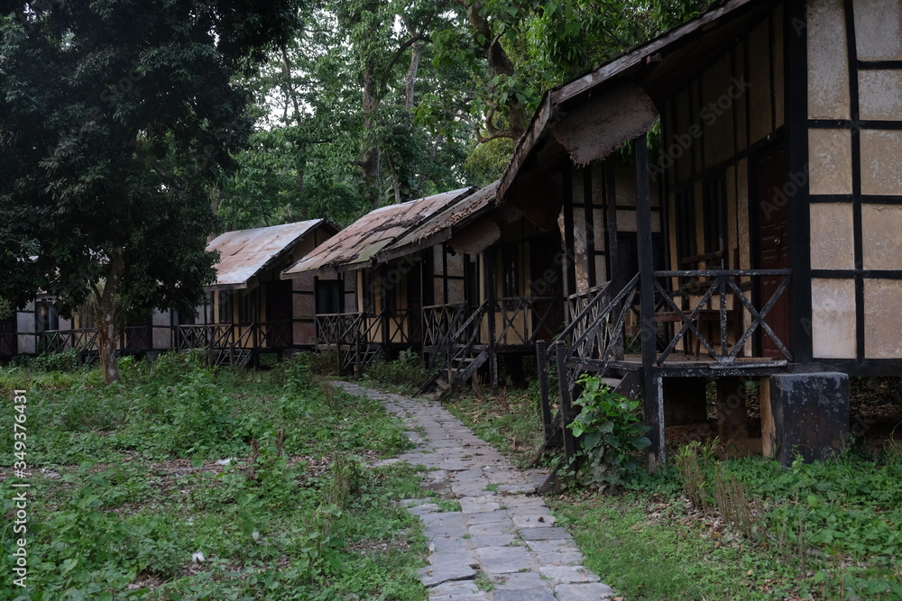 Hotel abandonado en Nepal