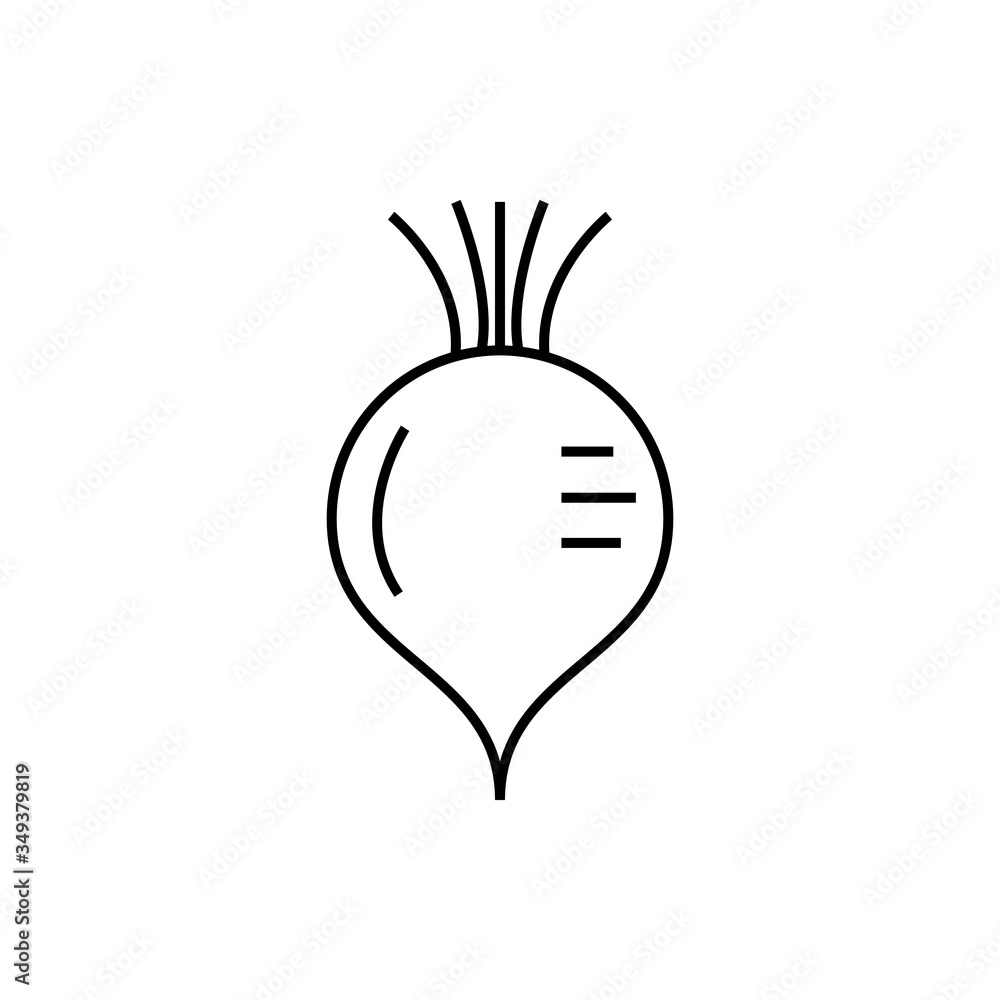 Fototapeta premium beetroot icon