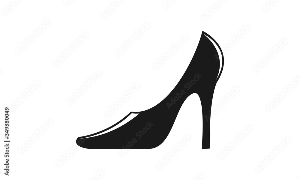 Heels simple illustration vector icon Heels simple illustration vector icon