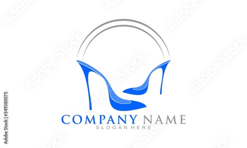 Heels simple illustration vector logo