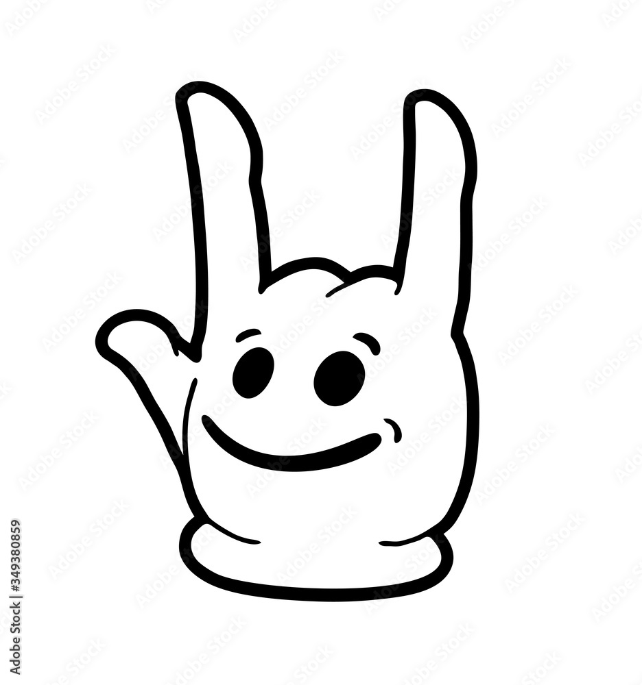 Fototapeta premium rock hand draw