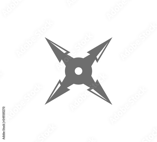 Creative design of shuriken illustration