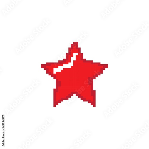 Star pixel art Logo Template