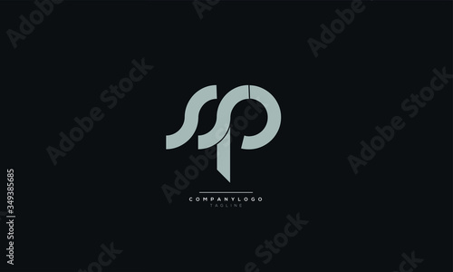 SSP Letter Logo Alphabet Design Icon Vector Symbol