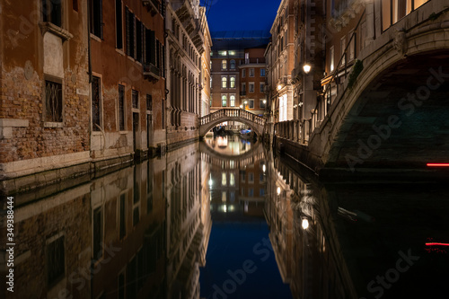 long exposure picture of a water canal in Venice 