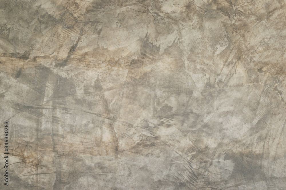 Naklejka premium The cement wall shows the pattern of the building's wall and is painted with liquid solution.