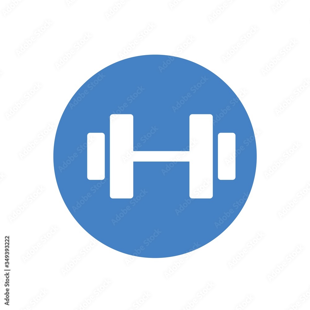 Obraz premium dumbbell icon vector illustration design