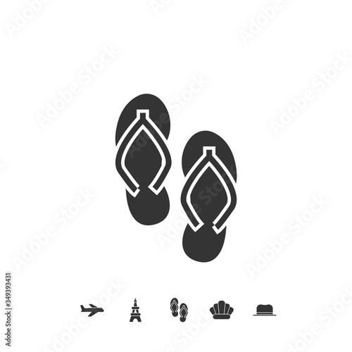flipflops icon vector illustration design