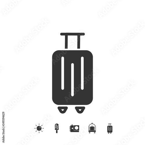 luggage icon vector illustration design