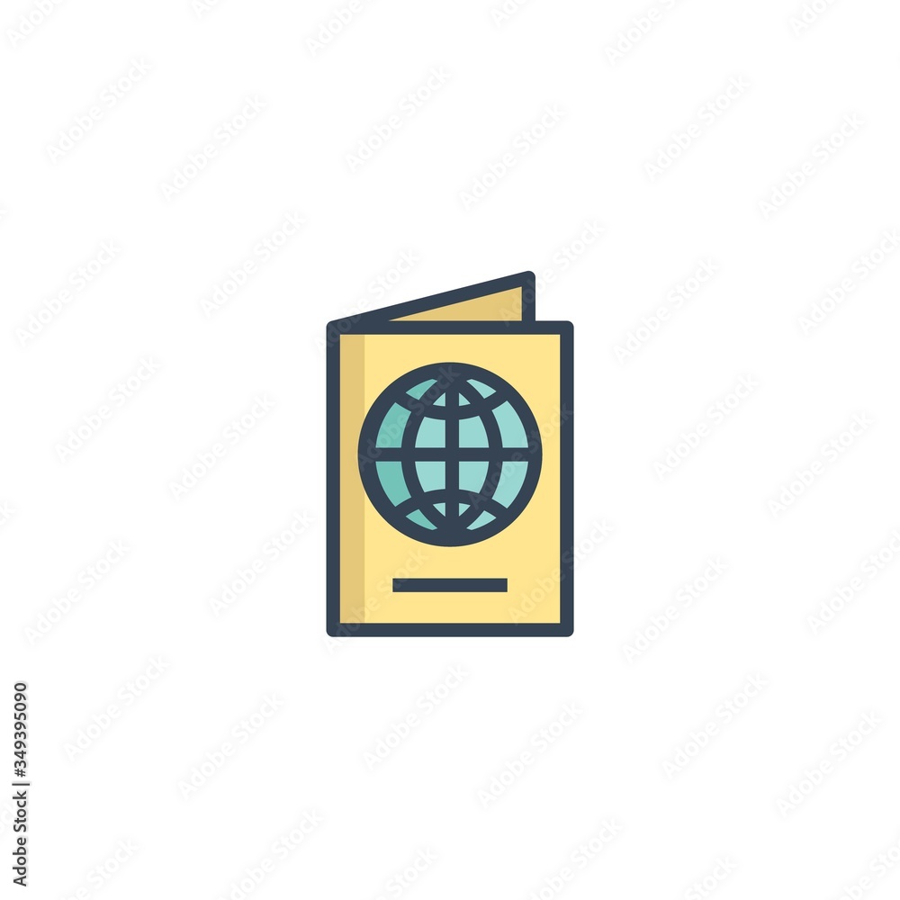 passport icon vector illustration design passport icon vector illustration design