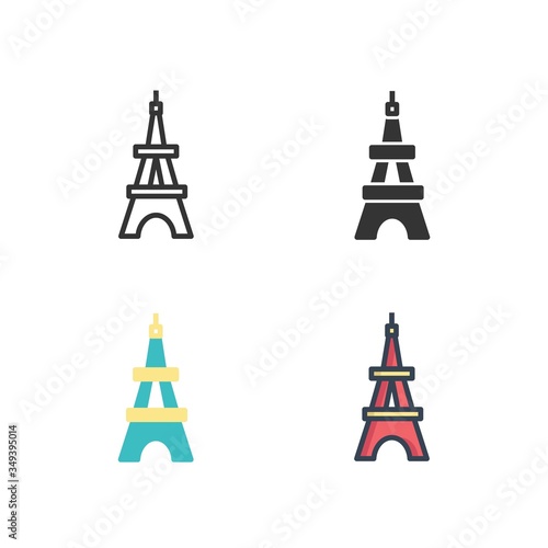 paris tower icon vector illustration design