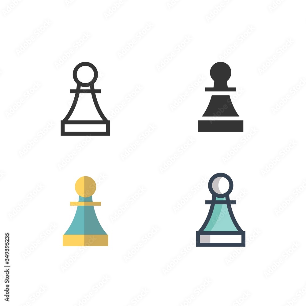 chess pawn icon vector illustration design chess pawn icon vector illustration design